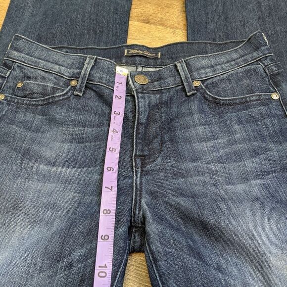 FIDELITY belladonna Flare Leg rhinestone blue jean denim - Picture 6 of 8